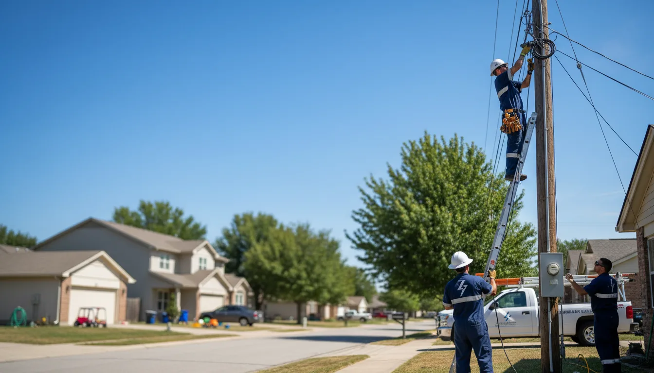 Residential electrician providing installation services in Van Buren Point, NY